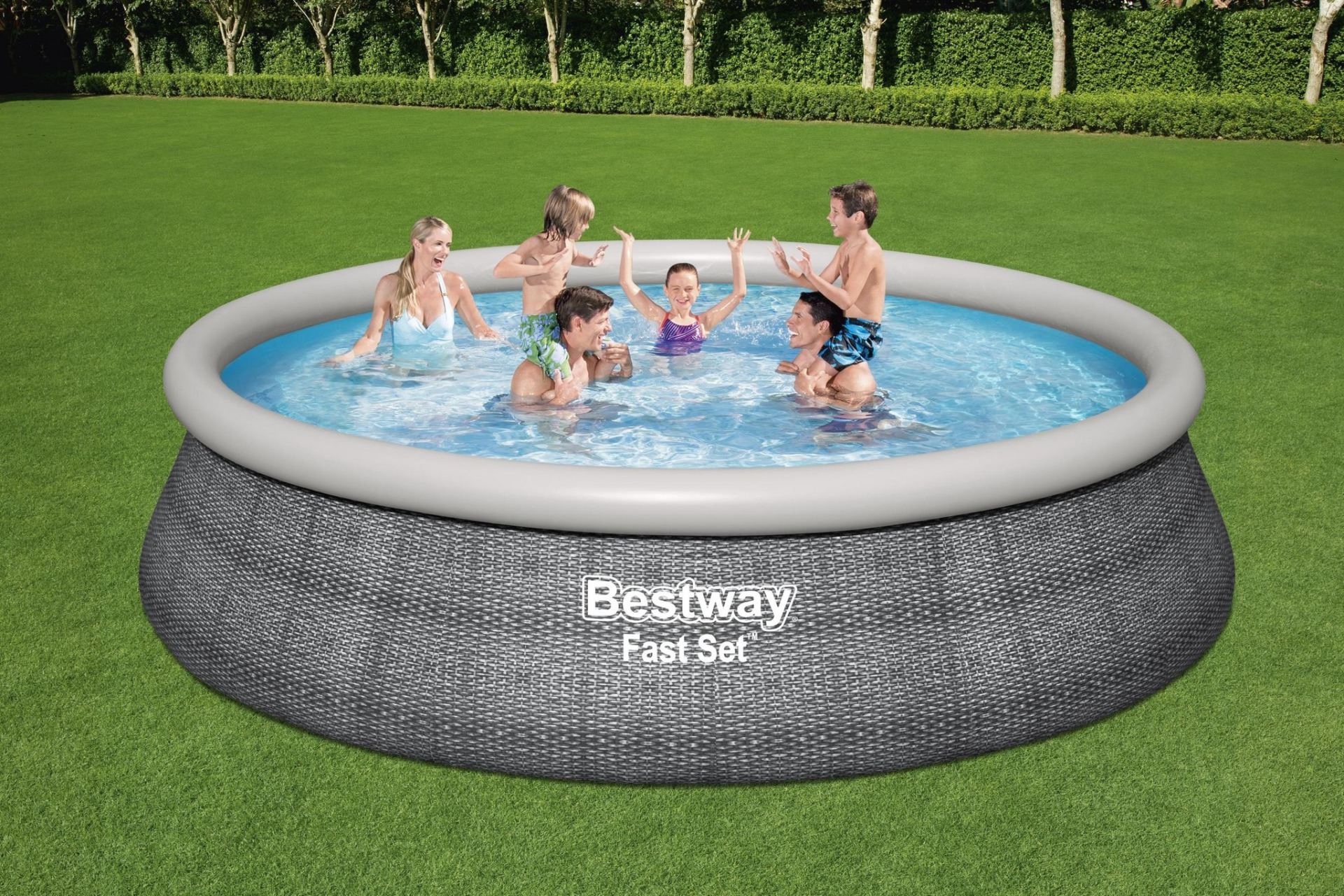 bestway fastsetzwembad rotan 457x107cmkopen