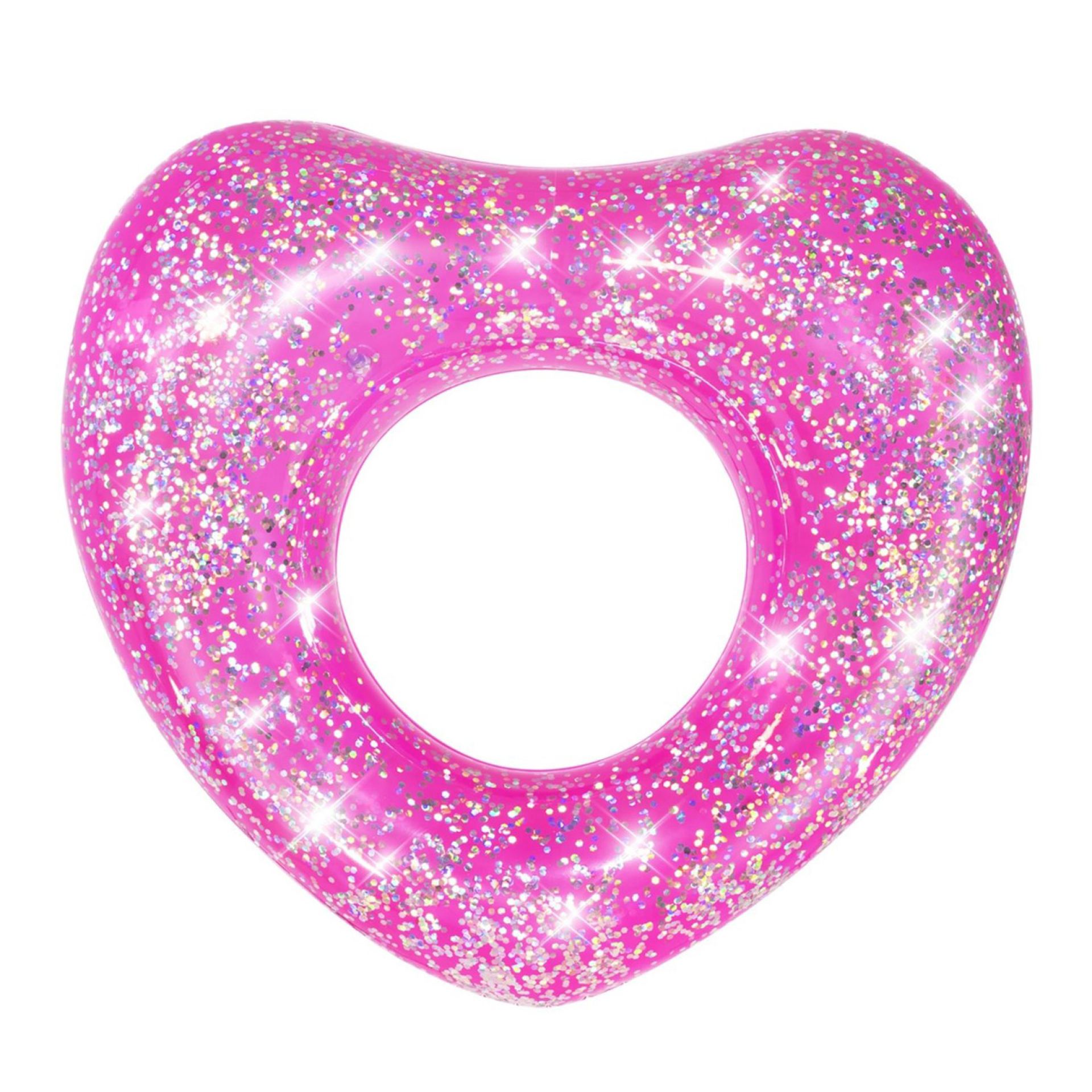 Bestway hart zwemband roze glitter 91cm