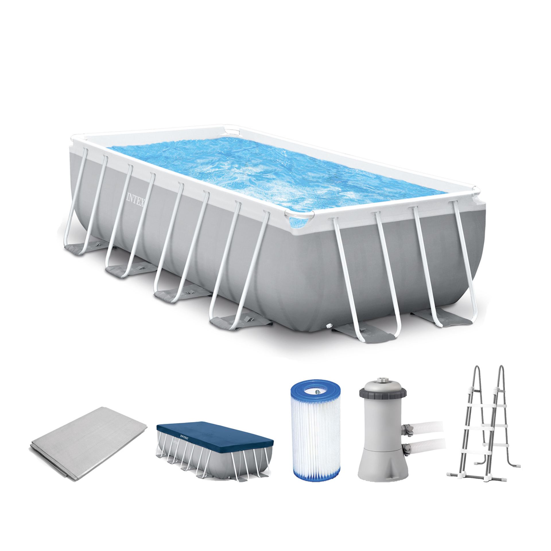 Intex zwembad prism frame rectangular pool set