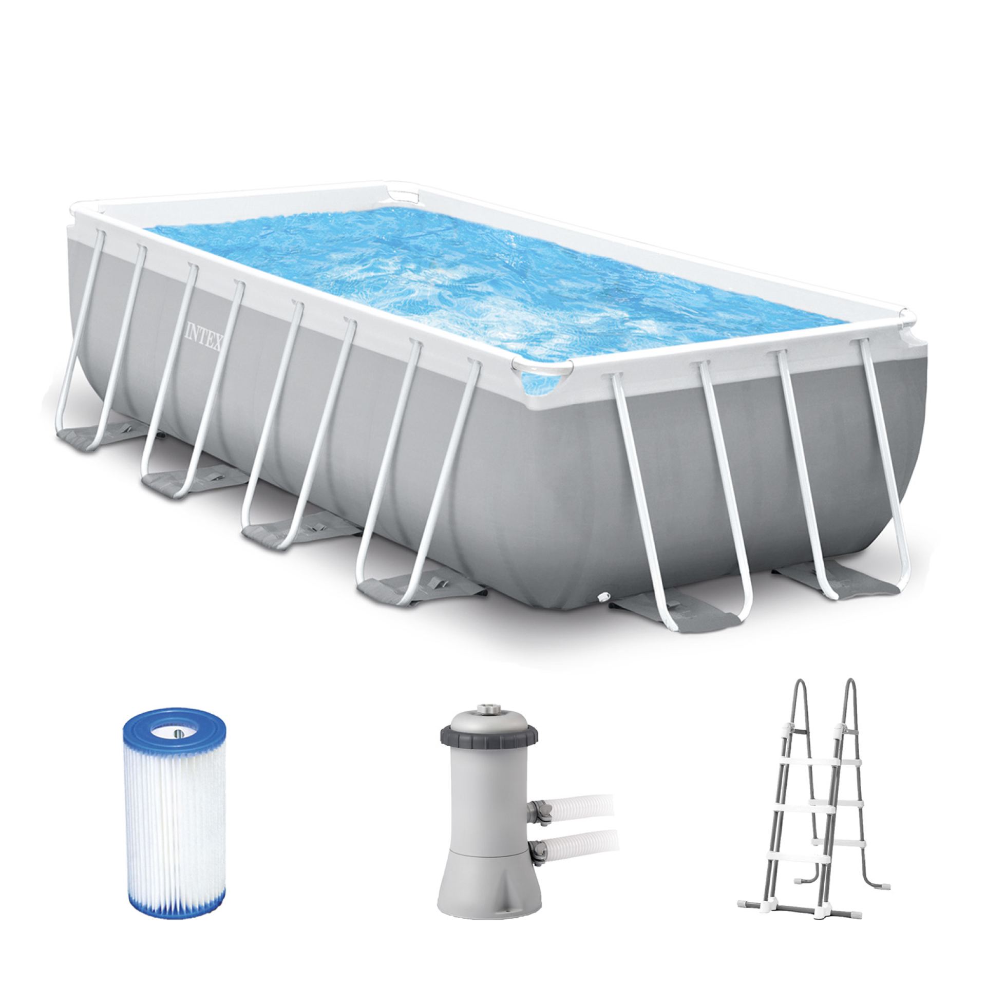 Intex zwembad prism frame rectangular pool set