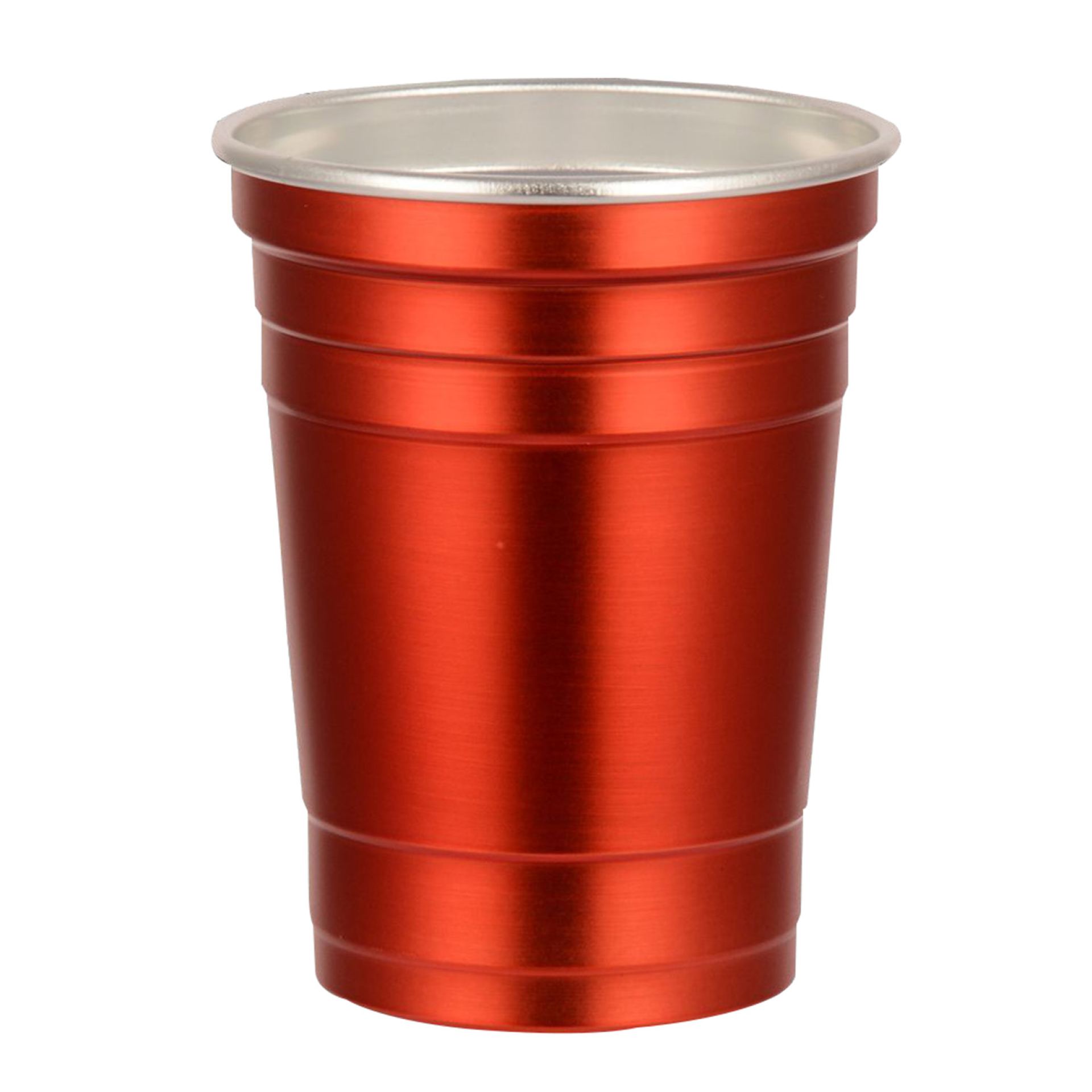 Aluminium red cups 52cl Rood
