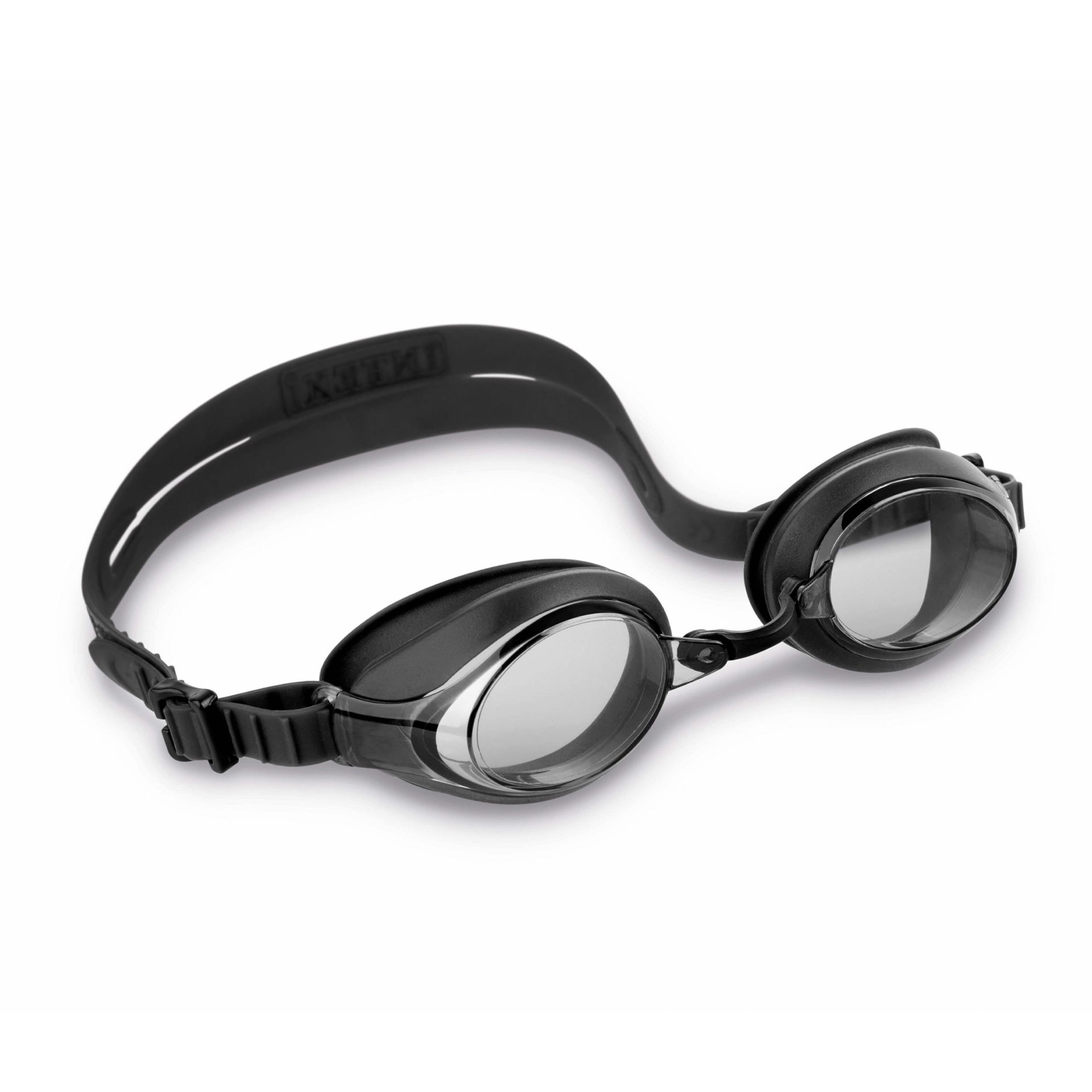 Intex silicone sport racing goggles Zwart