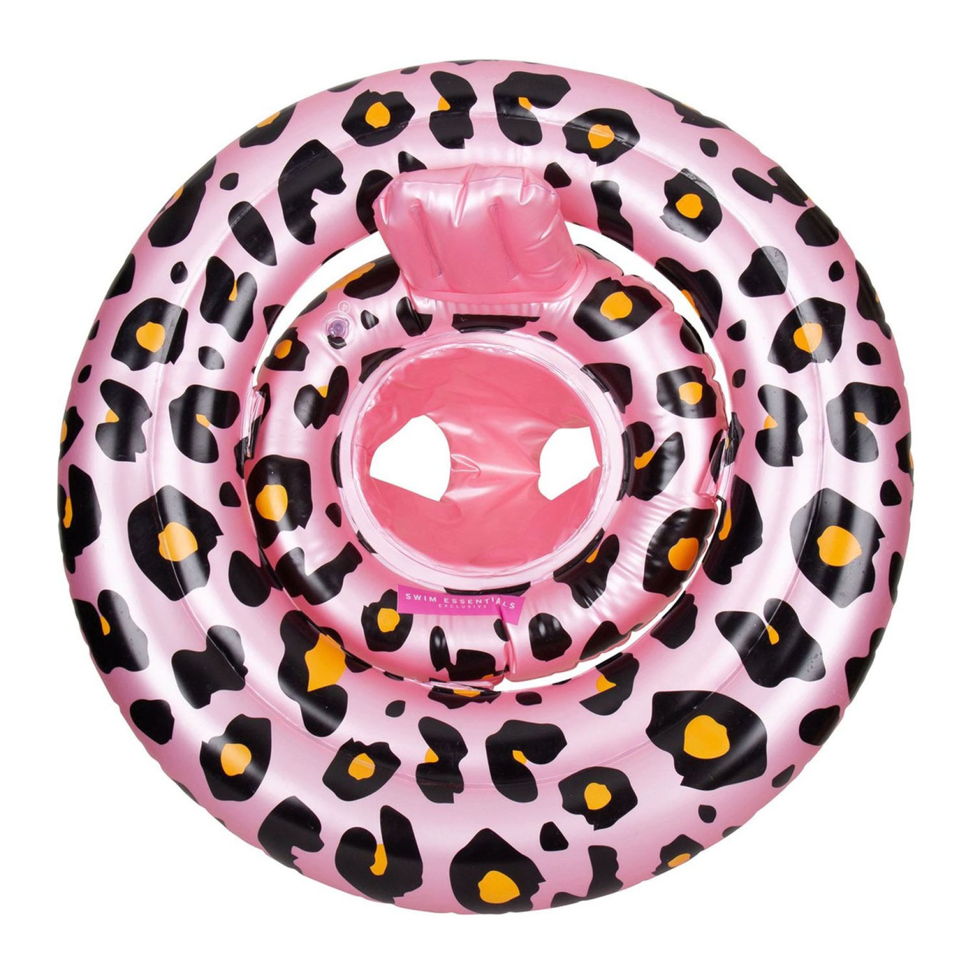 Swim Essentials baby float luipaard rose goud