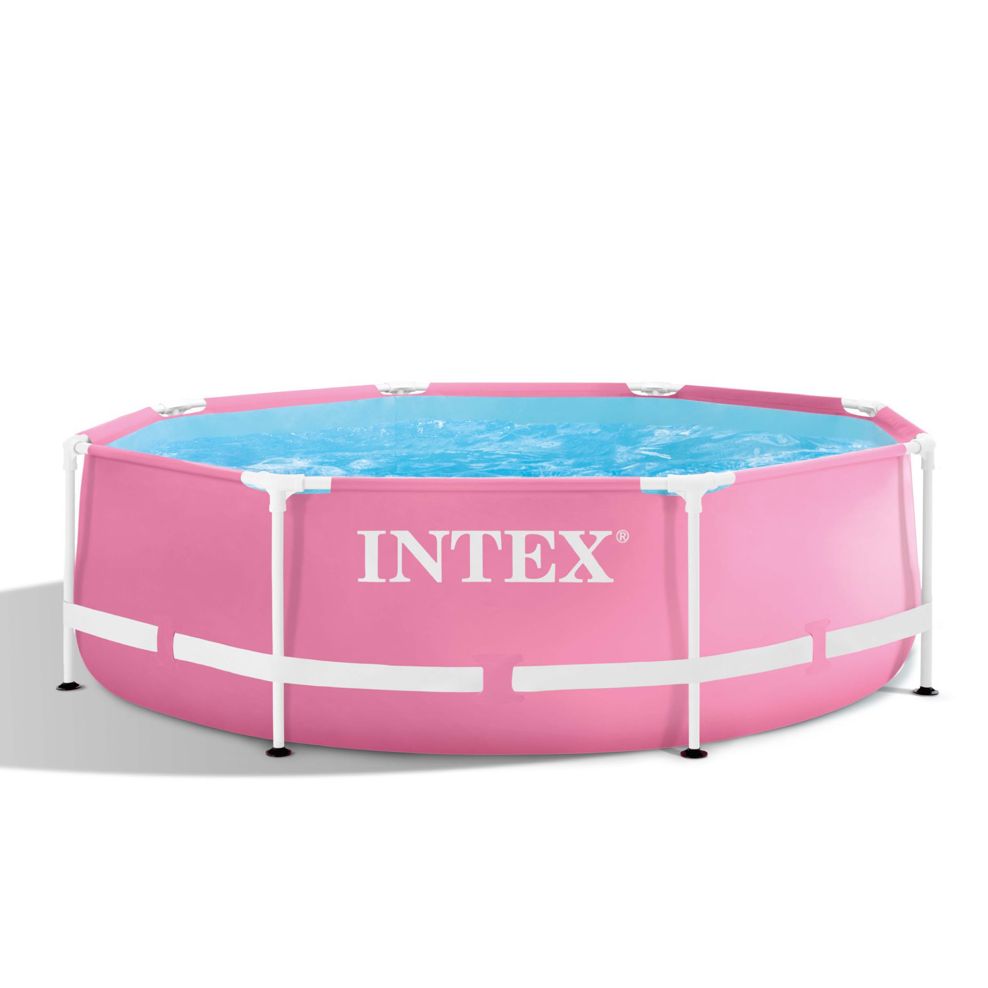 Intex pink metal frame pook set 244x76cm